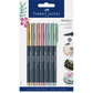Faber-Castell Metallic Markers, Set of 6