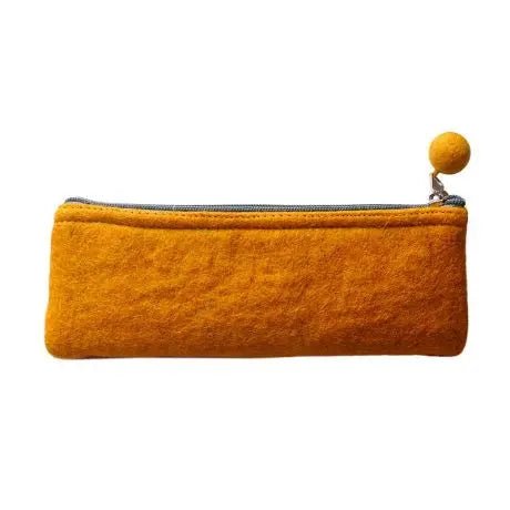 Lama-Li Felt Pouch Mustard Long