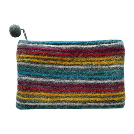 Lama-Li Felt Dark Gray Pouch: Large