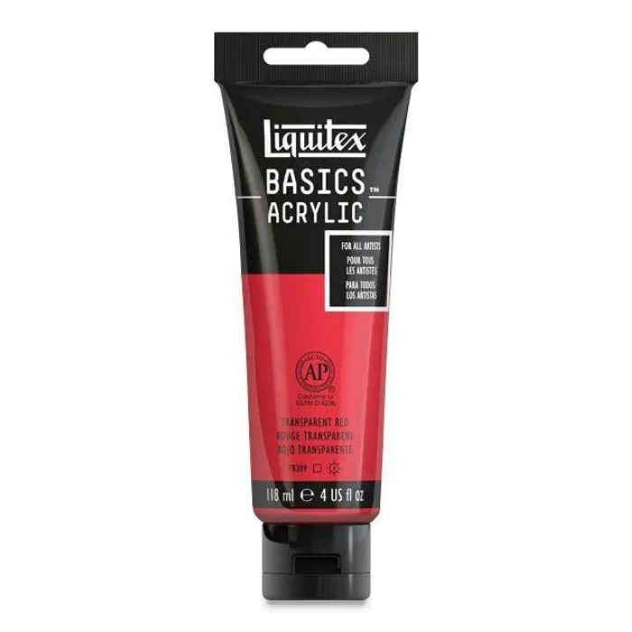 Liquitex Basics Transparent Red - 4oz