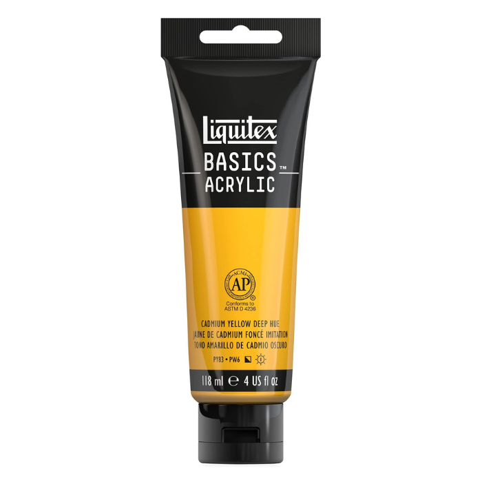 Liquitex Basics Cadmium Yellow Deep Hue - 4oz