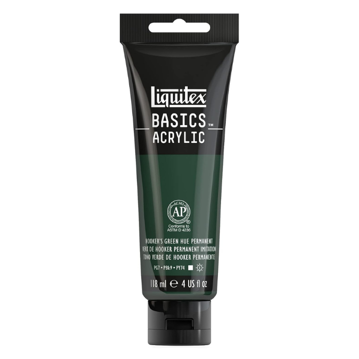 Liquitex Basics Hooker’s Green Hue Permanent - 4oz