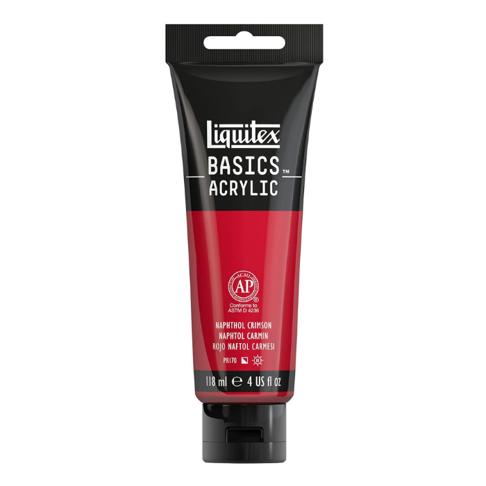 Liquitex Basics Naphthol Crimson - 4oz