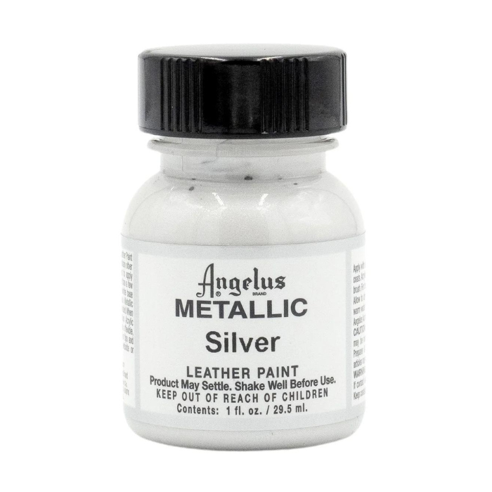 Angelus Metallic Leather Paint 1oz - Silver