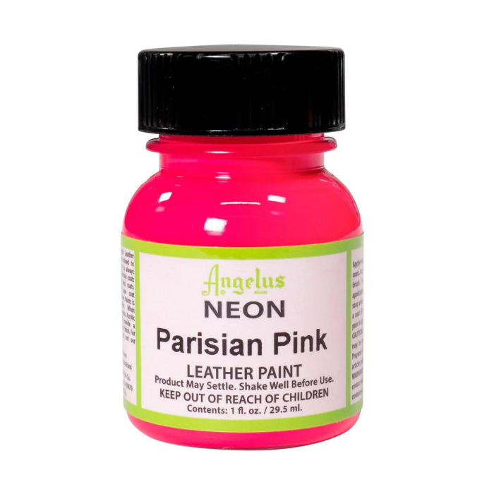 Angelus Neon Leather Paint 1oz - Parisian Pink