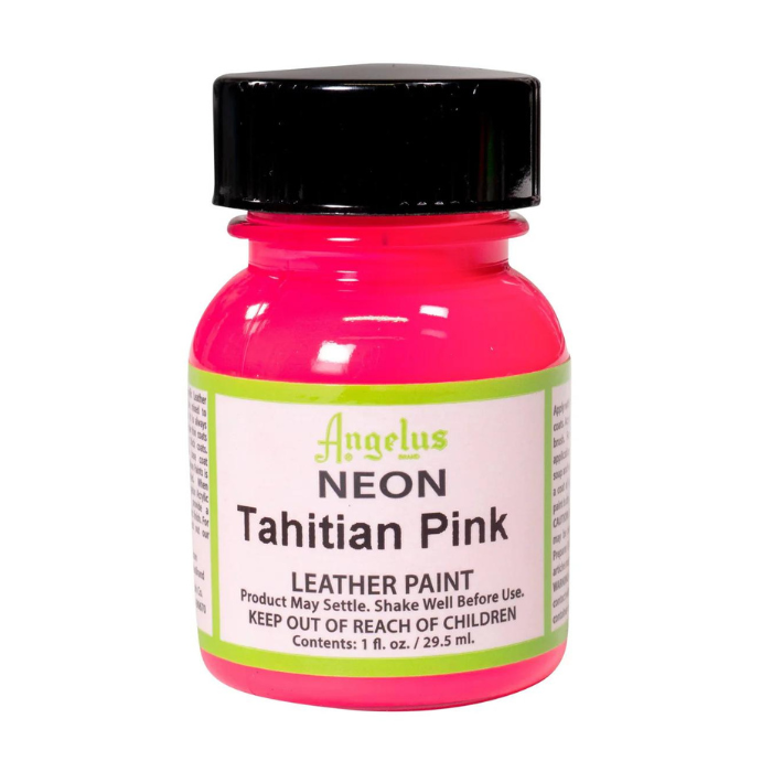 Angelus Neon Leather Paint 1oz - Tahitian Pink