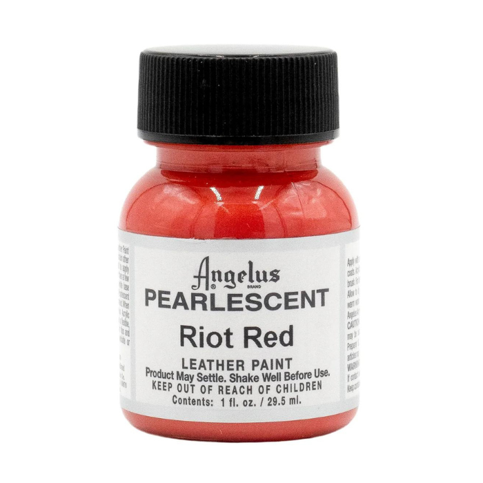 Angelus Pearlescent Leather Paint 1oz - Riot Red