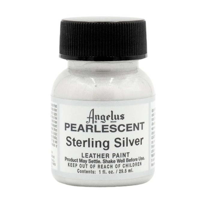 Angelus Pearlescent Leather Paint 1oz - Sterling Silver