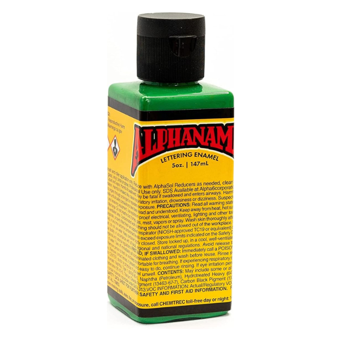 Alphanamel Lettering Enamel 5oz - Alpha Green