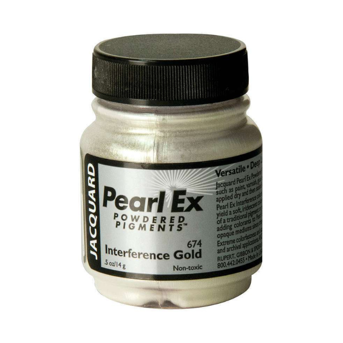 Jacquard Pearl Ex Powdered Pigment 0.75oz - Interference Gold