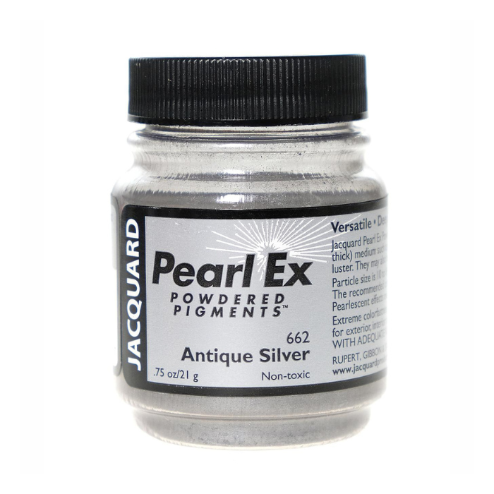 Jacquard Pearl Ex Powdered Pigment 0.75oz - Antique Silver