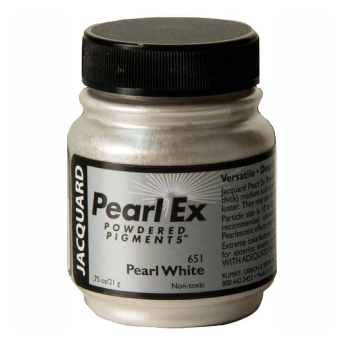 Jacquard Pearl Ex Powdered Pigment 0.75oz - Pearl White