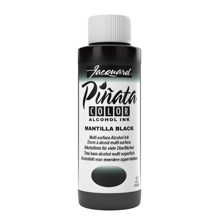 Jacquard Piñata Alcohol Ink 4oz - Mantilla Black