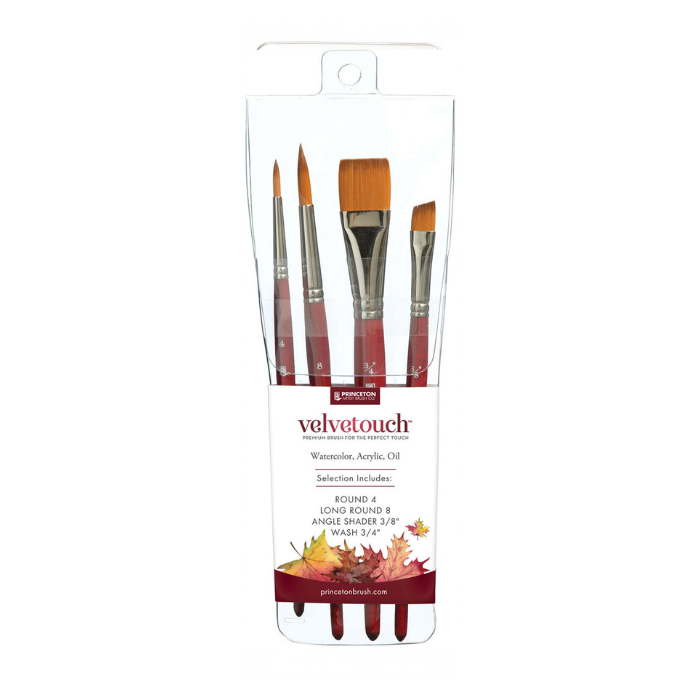 Princeton Velvetouch 4 Piece Professional Brush Set