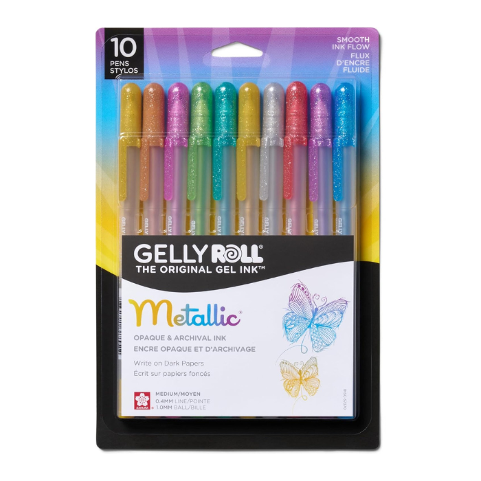 Sakura Gelly Roll Metallic Gel Pens - 10 Pack