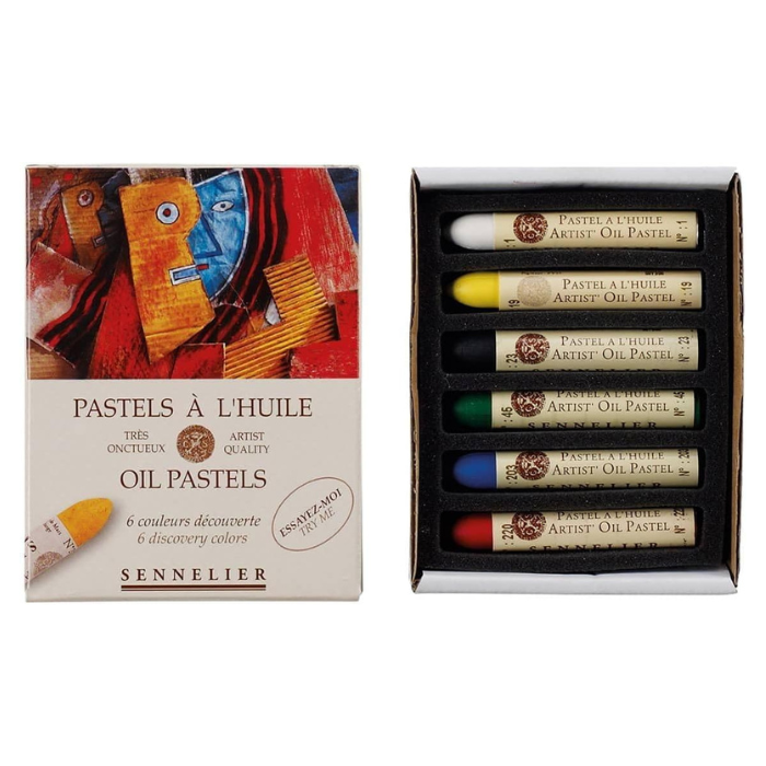 Sennelier Oil Pastel Sets 6-Color Discovery Set