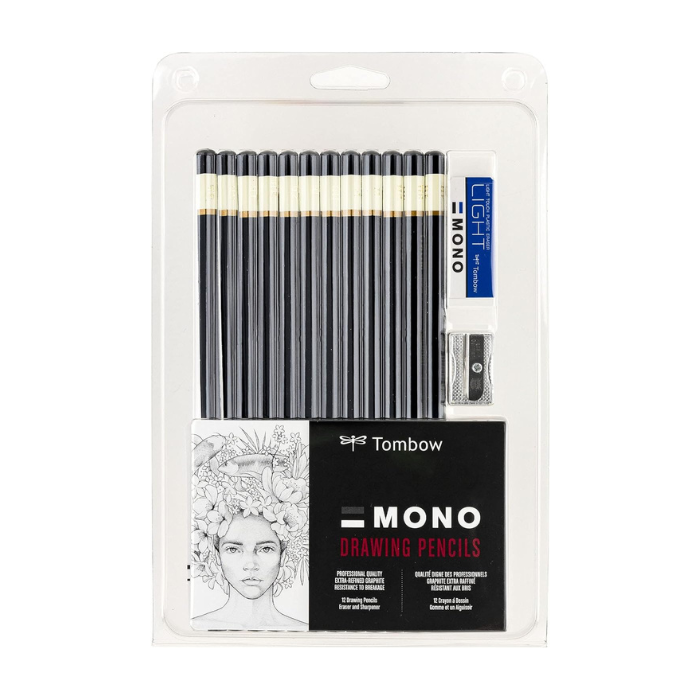 Tombow MONO Drawing Pencil Set, 12-Pack