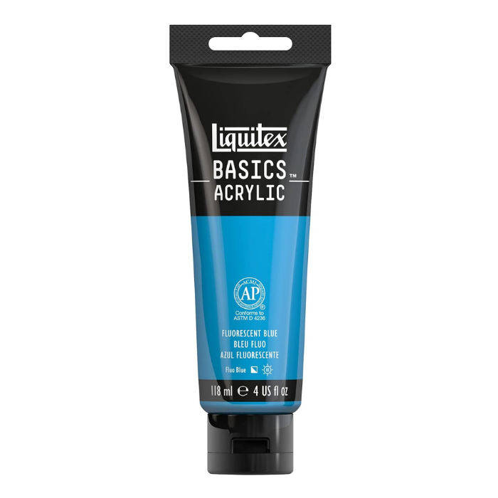 Liquitex Basics Fluorescent Blue - 4oz