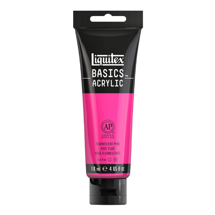 Liquitex Basics Fluorescent Pink - 4oz