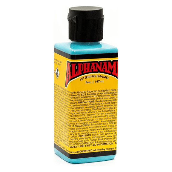 Alphanamel Lettering Enamel 5oz - Aqua - Guiry's