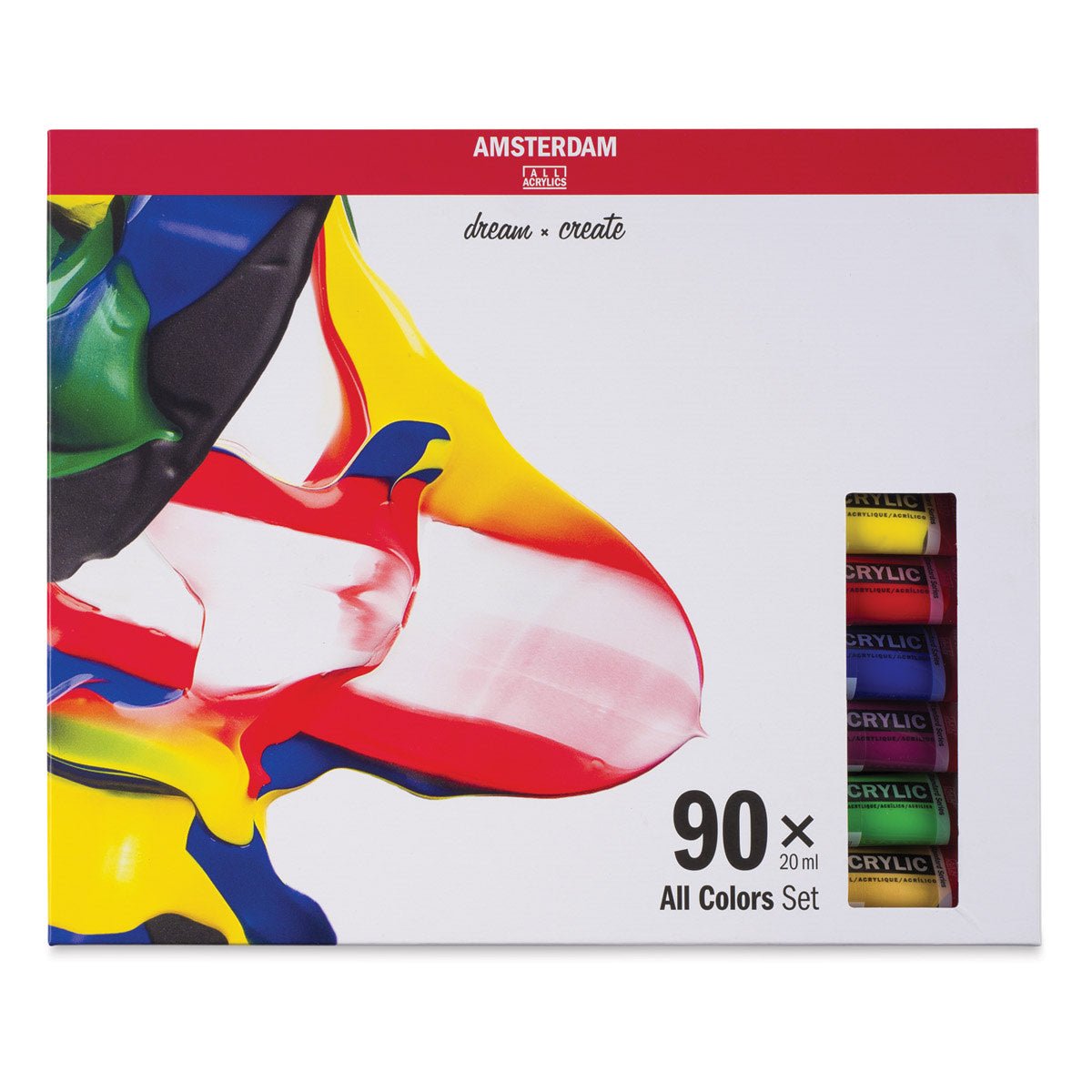 Amsterdam Standard Series Acrylic Paint Set, 20ml, 90 - Colors - Guiry's