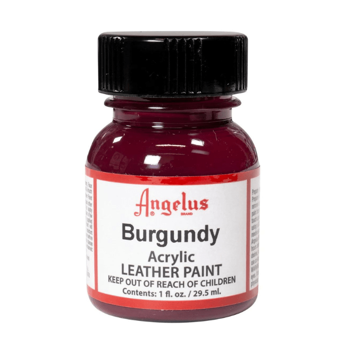 Angelus Leather Paint 1oz - Burgndy - Guiry's