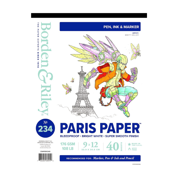 Borden & Riley 9" x 12" #234 Paris Paper Pad - Guiry's