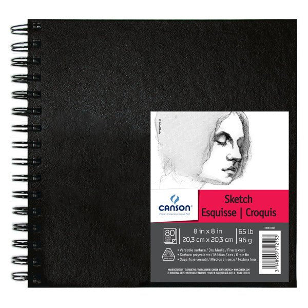 Canson Artist Series Wirebound Sketch Book, 8" x 8" - Guiry's