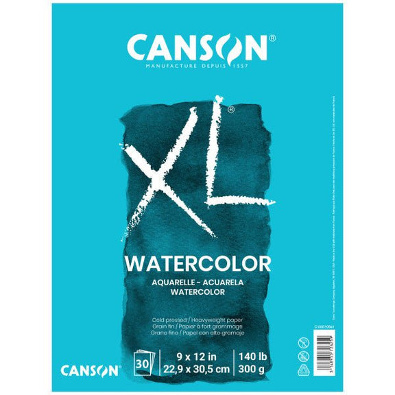 Canson XL Watercolor Pad, 30 Sheets, 9" x 12" - Guiry's