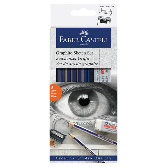 Faber - Castell GoldFaber Graphite Sketch Set, 8 - Pieces - Guiry's