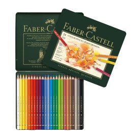 Faber - Castell Polychromos Colored Pencil Tin Set, 24 - Colors - Guiry's