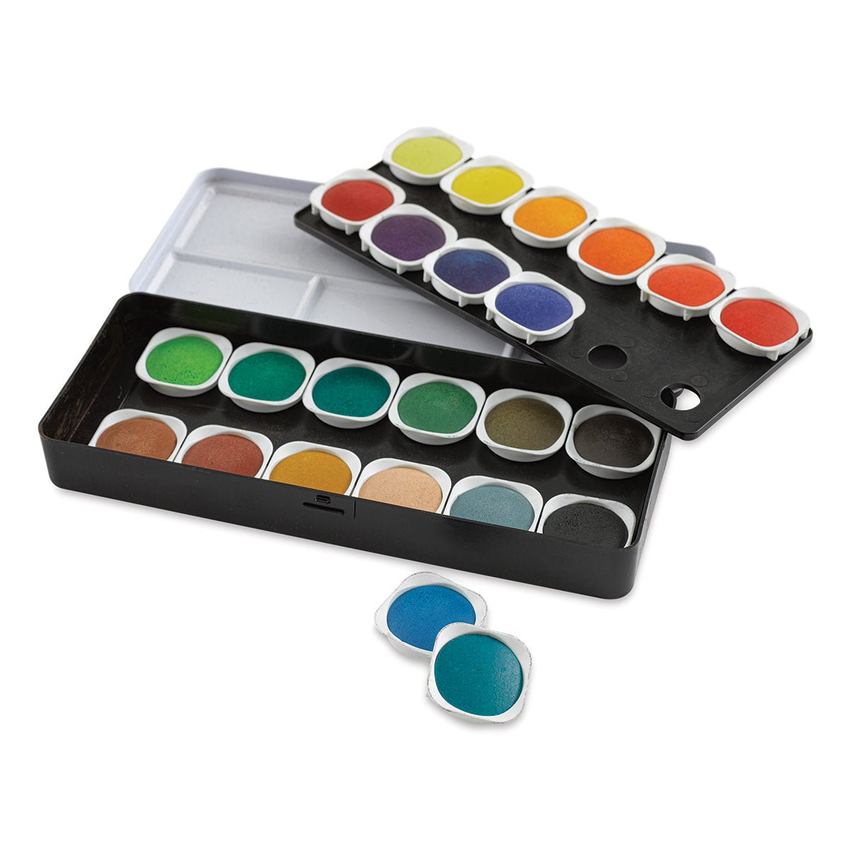 Finetec Transparent Watercolor Pan Set - Set of 24 - Guiry's