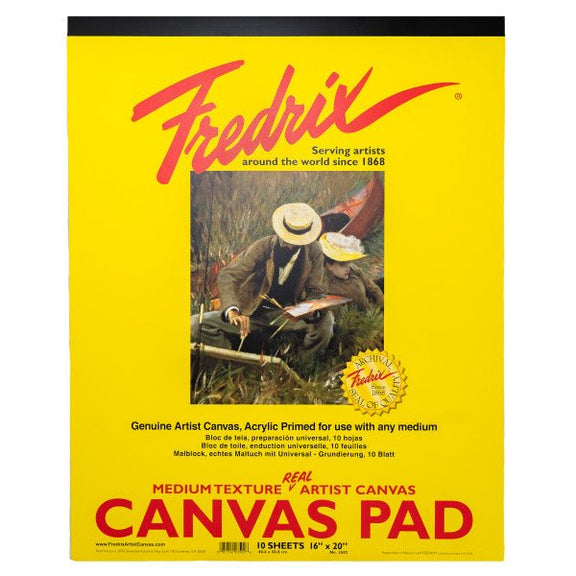 FREDRIX Creative Series White Canvas Pad, 16" x 20" - Guiry's