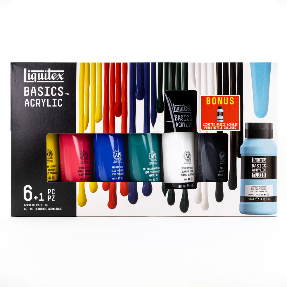 Liquitex Basics Primary Set 6+1