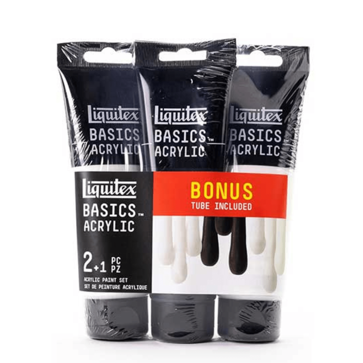 Liquitex Basics Acrylic 3 Pack - Whites & Black - Guiry's