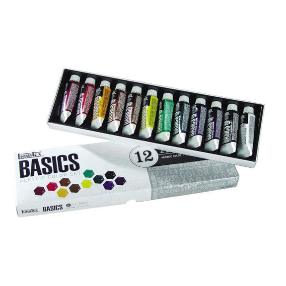 Liquitex BASICS Acrylic Color Set, 12 - Colors - Guiry's