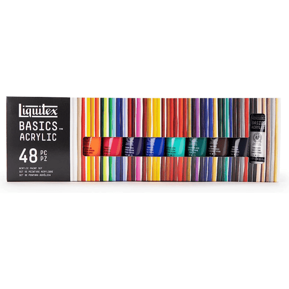 Liquitex BASICS Acrylic Paint Set - 48 x 22ml - Guiry's