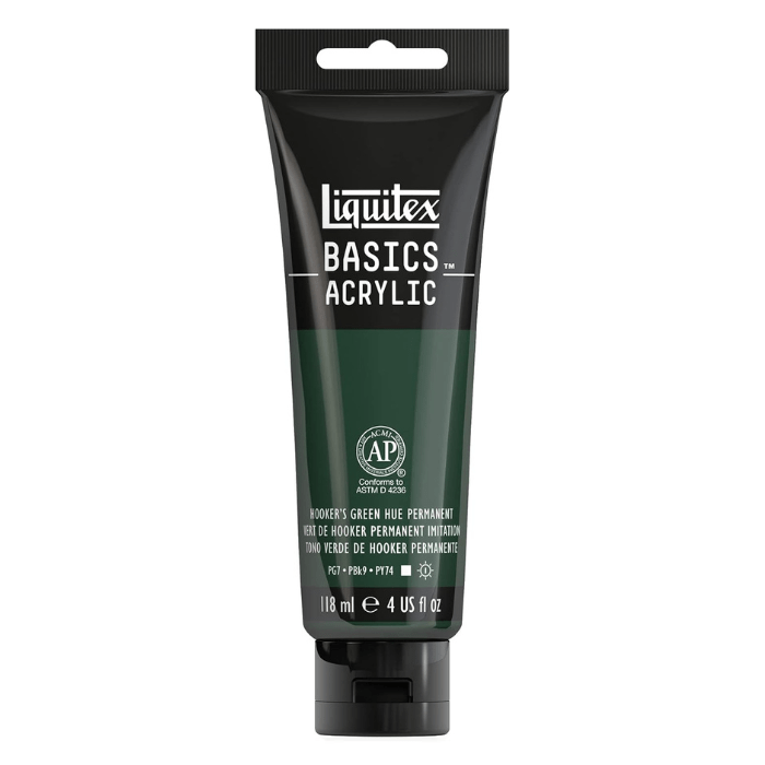 Liquitex Basics Hooker’s Green Hue Permanent - 4oz - Guiry's