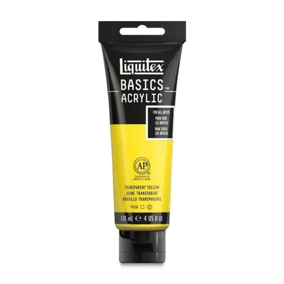 Liquitex Basics Transparent Yellow - 4oz - Guiry's