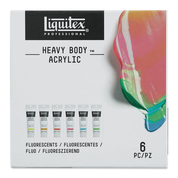 Liquitex Heavy Body Fluorescent Set 6 Color - 2oz - Guiry's