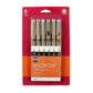 Sakura Pigma Micron Pen Set, Black Ink, 6-Pen Set (005, 01, 02, 03, 05, 08)