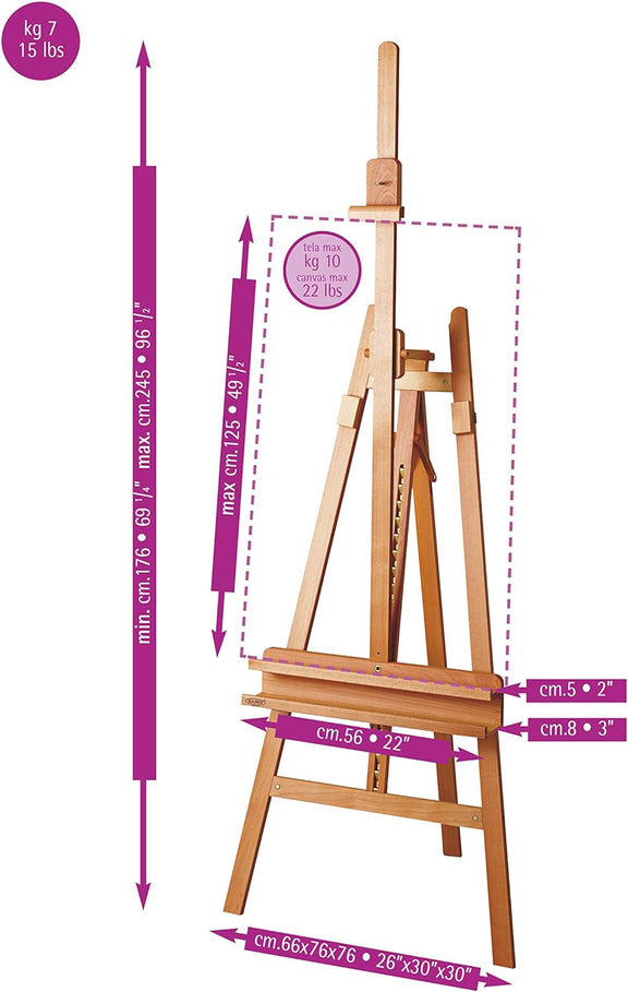 Mabef Lyre Studio Easel - Guiry's