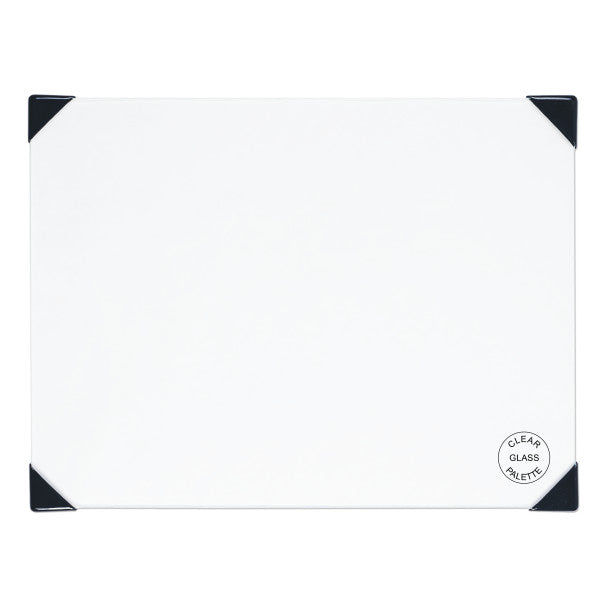 New Wave POSH Glass Table Top Palette, Clear, 9" x 12"