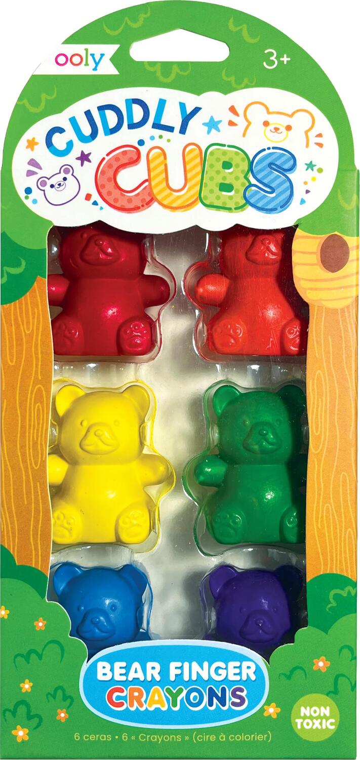 Ooly Bear Cubs Finger Crayons 6c - Guiry's