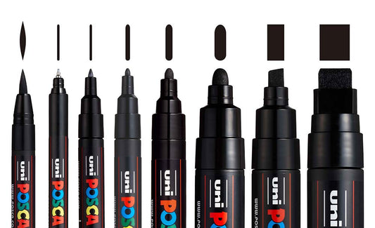 Posca All Black Set 8pc