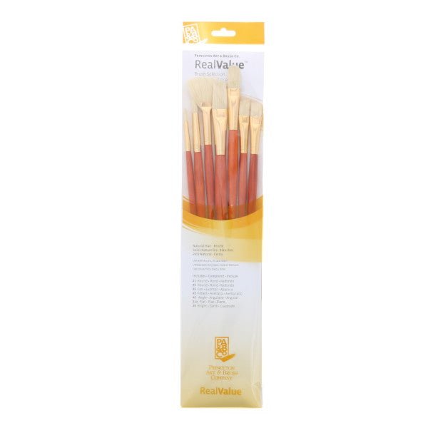 Princeton Brush Real Value 7 - Brush Bristle Brush Set - Guiry's