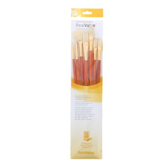 Princeton Brush Real Value 7 - Brush Bristle Brush Set - Guiry's