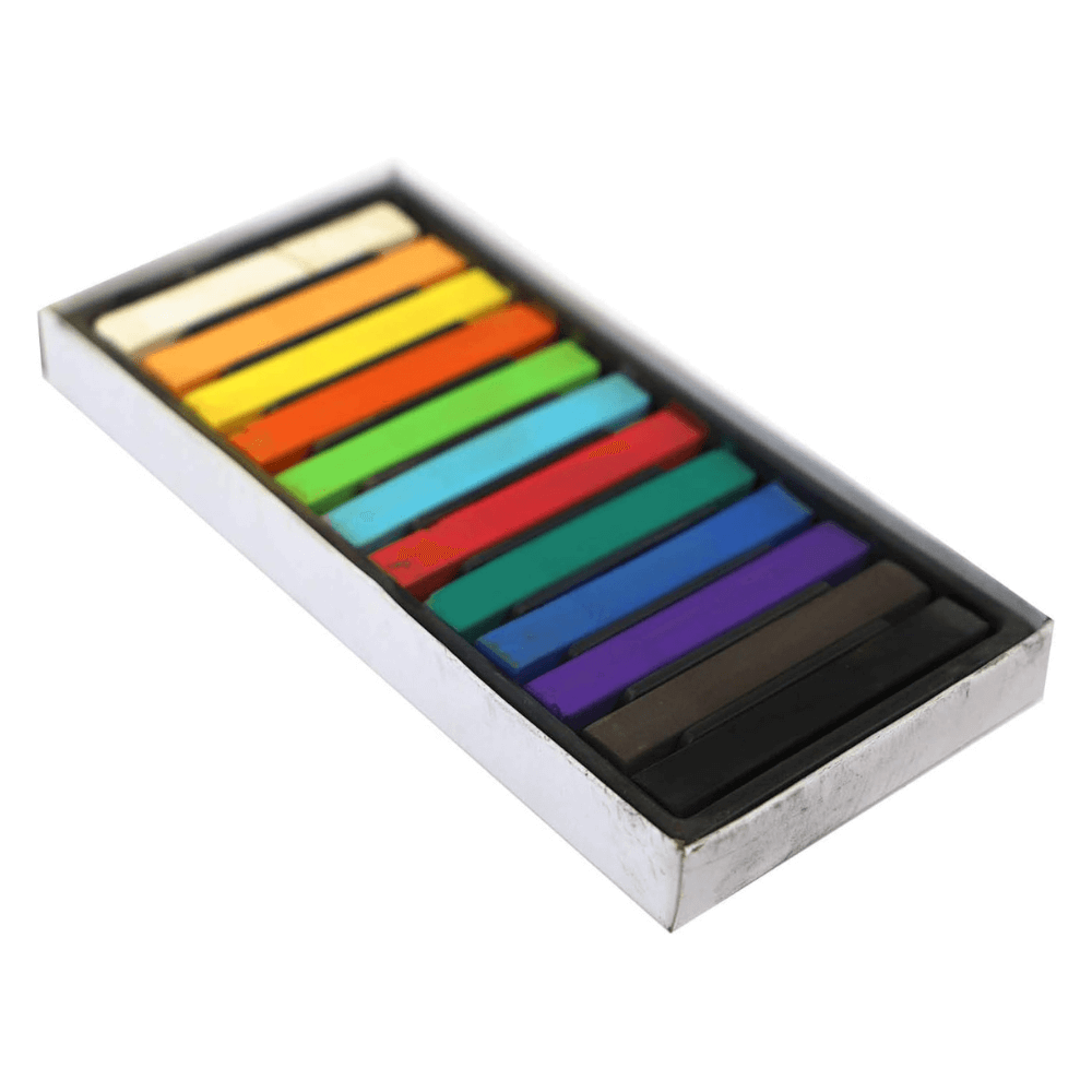 Pro Art Chalk Pastel Set Vivid Colors - 12 Count - Guiry's