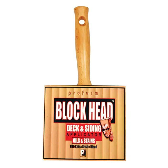 Proform CBH5.0B Blockhead Block Paint Brush - 5" - Guiry's