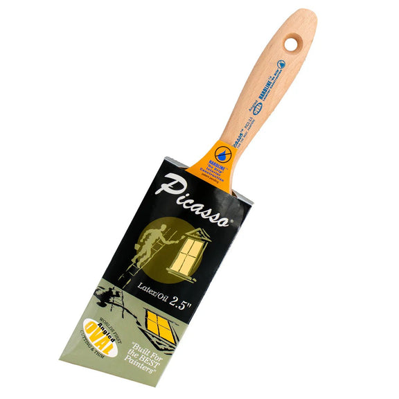 Proform Picasso 2.5" Angled Oval Brush w/ Beavertail Handle - Guiry's